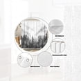 thumbnail image 5 of Grey Misty Forest Shower Curtain Nature Scene Shower Curtains for Bathroom with Mountains Trees, Cloth Fabric Bathroom Decor Set with Hooks Rustic Cabin Woodland Shower Curtain 72 X 72in Ombre Grey, 5 of 6