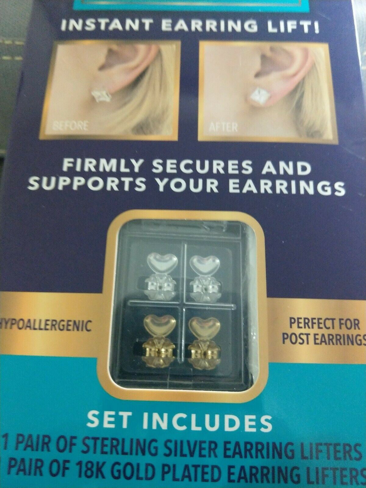 3 Pairs Earring Lifters + 6 Pairs Earring Backs 3 Pairs Earring Lifters + 6 Pairs Earring Backs PANTINUE 9 Pairs Original Magic Earring Lifters & Earring Backs
