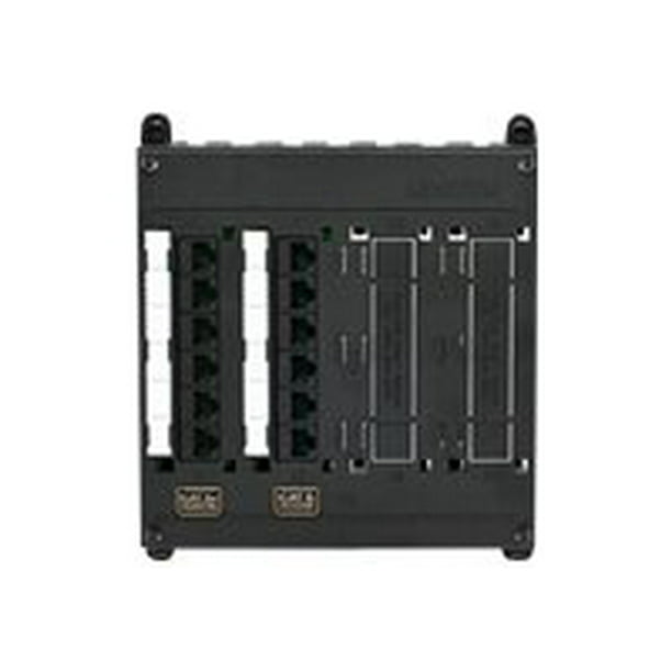 Leviton Twist & Mount Patch Panel Patch panel RJ45 X 12 black