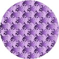 thumbnail image 1 of Ahgly Company Machine Washable Indoor Square Transitional Dark Orchid Purple Area Rugs, 3' Square, 1 of 7