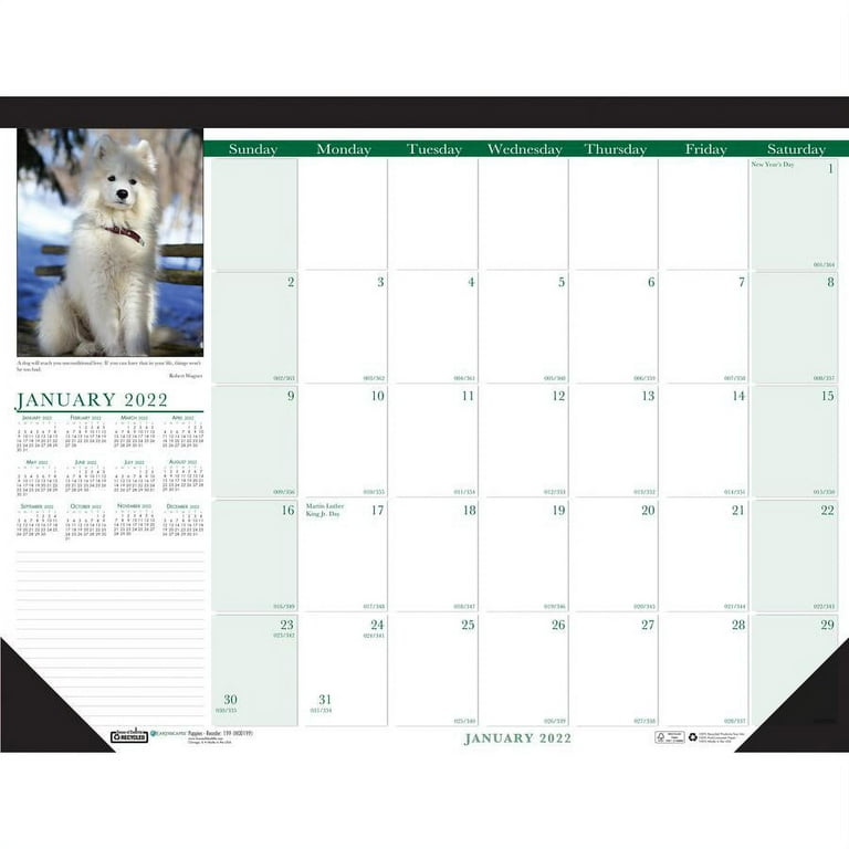 House of Doolittle Earthscapes Puppies Photo Desk Pad - Julian Dates - Monthly - 12 Month - January 2024 - December 2024 - 1 Day Single Page Layout - 22 House of Doolittle Earthscapes Puppies Photo Desk Pad - Julian Dates - Monthly - 12 Month - January 2024 - December 2024 - 1 Day Single Page Layout - 22