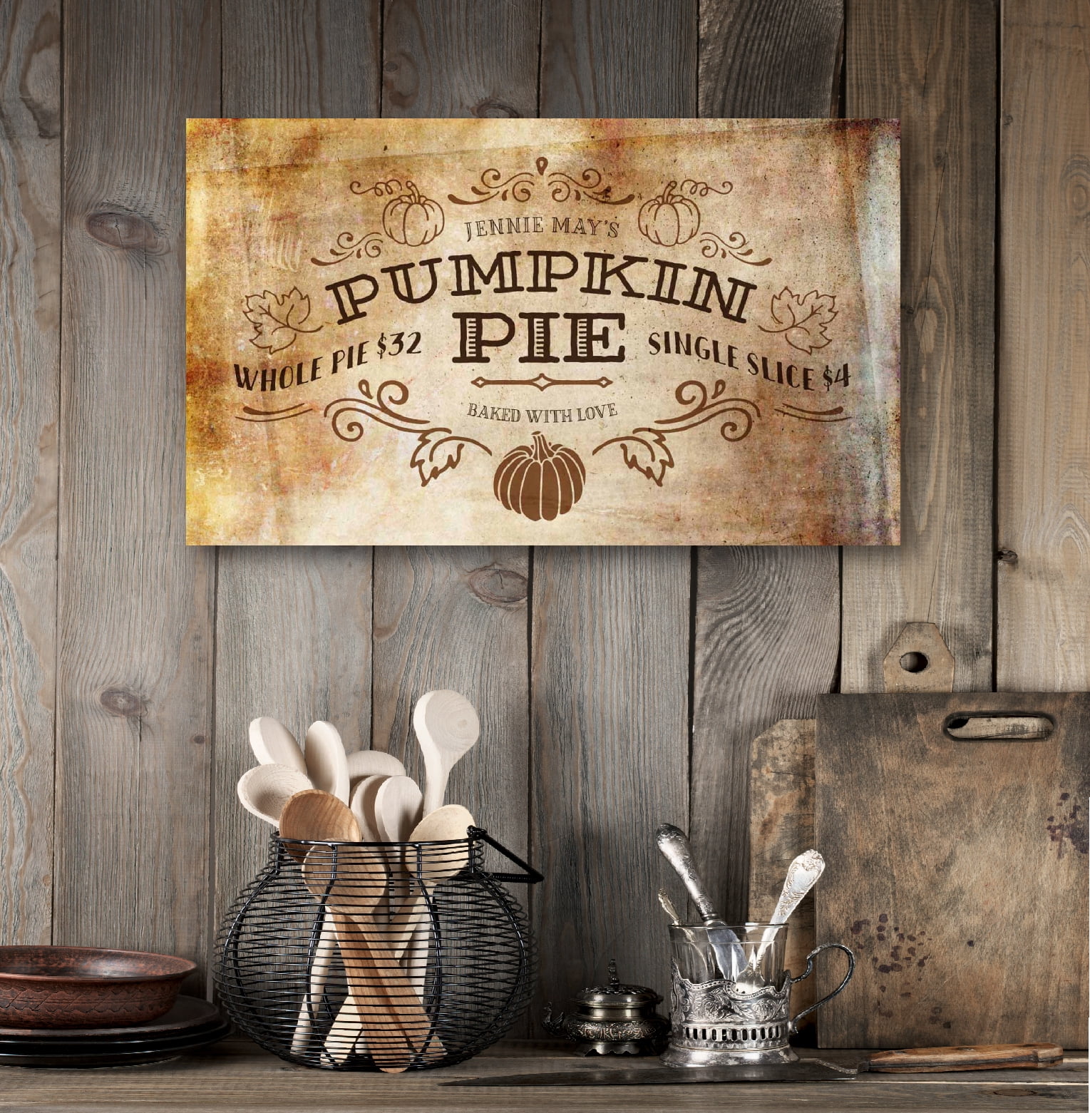 Pumpkin Pie Gallery-Wrapped Canvas Wall Art, 12x18