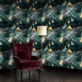 thumbnail image 2 of Boho Peel and Stick Wallpaper Glowing Butterfly Trail Mystical Forest Wall Mural 17.7in x 9.8ft Self Adhesive Removable Wall Paper Renter Friendly Wallpaper for Nursery Bedroom Cabinets, 2 of 8