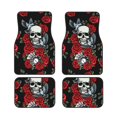 thumbnail image 1 of LAKIMCT Roses Skull Birds Car Mats, Neoprene Front Rear Floor Mats for Cars, Waterproof Anti-Slip Car Floor Mats Full Set, Universal(4 Pcs), 1 of 6
