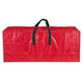 thumbnail image 1 of Bolsa de almacenamiento para árbol de Navidad de 48''-65'', árbol navideño artificial, impermeable Rojo_165x76x38cm, 1 of 9