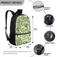 thumbnail image 5 of Uourmeti Frog & Avocado Lightweight Backpack, 17 Inch Big Capacity Daypack Personalized School Backpack for Teens, 5 of 6