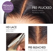 LUVME All-Day Comfort™ Wig 200% Density Voluminous Loose Body Wave Glueless Minimalist HD Lace Wig Pre-Cut Lace 12 Brown Higlight 1 pc for Woman