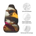 thumbnail image 4 of Daiia Noble Style Duck Printed Car Seat Cover - Waterproof & Sweatproof - Universal Fit, Machine Washable, Non-Slip - Seat Protector for Car, Truck, SUV, Van (1 Pack), 4 of 5