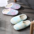 thumbnail image 3 of Zapatillas de interior de piel de conejo para mujer, de suela suave y silenciosa, con calefacción por suelo radiante, de madera, de algodón, estilo japonés, 3 of 6
