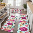 thumbnail image 2 of Pioneer Flower Floral Print Pattern Kitchen Rugs Sets Of 3,Kitchen Runner Rugs Non Skid Washable,Decorative Kitchen Floor Mats for Kitchen,Sink,Laundry,17"x30"+ 17"x47" + 17"x59", 2 of 6