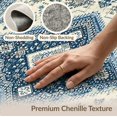 thumbnail image 6 of ODIKA 2'x3' Washable Doormat Non-Slip, Low Pile Vintage Distressed Medallion Diamond Lattice Geometric Border for Entryway, Kitchen, Laundry Room, 6 of 7