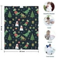thumbnail image 4 of Christmas Dinosaur Pattern Blanket,Comfortable Soft Lamb Wool Throw Blanket,All Season,Warm Lightweight Blankets for Sofa Bed Couch Living Room Chair,30"x40", 4 of 4