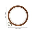 thumbnail image 2 of HEATSHAKING 2Pcs Imitated Wood Embroidery Hoop for Christmas Ornaments and Wall Art, 2 of 8