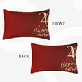 thumbnail image 4 of Fotbe Happy New Year 2025 Pillow Cases - Envelope Closure - Luxury, Extra Soft, Cooling Pillow Covers - Wrinkle, Fade, Stain Resistant-20"x30", 4 of 8