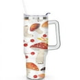 thumbnail image 2 of Mushroom Mug with Handle and Straws 40 OZ Insulated Travel Cup Birthday Present for Women Girls Daughter Mom Gifts for Him/Her Water Bottle, 2 of 7