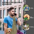 thumbnail image 2 of Dog Carrier Sling - Reversible Puppy Carrier Purse with Storage Pocket, Hand-Free Dog Sling Carrier for Carry Small Dogs and Cats, Travel Safety Harness, Dog and Cat Harness (Green), 2 of 14