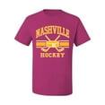 thumbnail image 2 of Wild Bobby City of Nashville Hockey Fantasy Fan Sports Men's T-Shirt, Fuschia, 5X-Large, 2 of 5