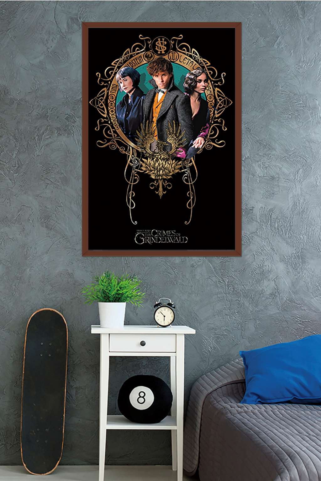 Fantastic Beasts: Crimes Of Grindelwald - Trio Wall Poster, 22.375" x 34", Framed