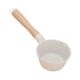 thumbnail image 3 of Sartén para leche con revestimiento antiadherente de aluminio y mango de madera resistente al calor para alimentos de bebé. Blanco, 3 of 9