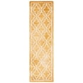 thumbnail image 2 of Safavieh Dip Dye Leighton Geometric Wool Runner Rug, Gold/Ivory, 2'3" x 8', 2 of 11