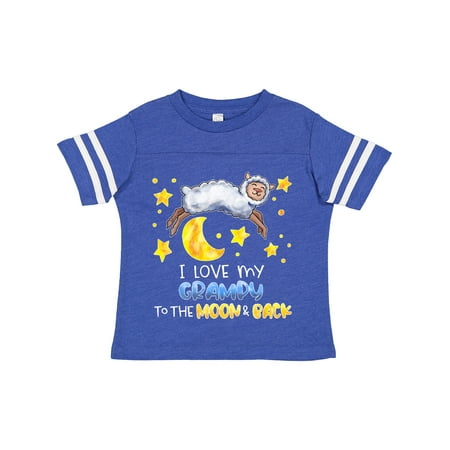 

Inktastic I Love My Grampy to the Moon and Back Cute Sheep Gift Toddler Boy or Toddler Girl T-Shirt