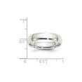 thumbnail image 2 of 10k White Gold Solid Polished Lightweight 5mm Ltw Comfort-Fit Band Size 6.5 Ring Ring for Women and Men, 2 of 2