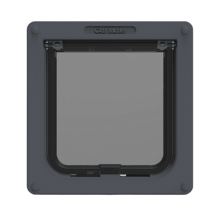 Cat Mate 4-Way Locking Cat Flap with Door Liner, Grey photo 1