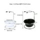 thumbnail image 5 of Seitruly Estante de almacenamiento, soporte para cuenco, soporte para cepillo, multiusos, exquisito ahorro de espacio, artesanía de hierro, Pinceles de maquillaje y herramientas Negro, 5 of 6