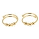 thumbnail image 4 of Anillo para aliviar el estrés con cuentas para hombre y mujer, ajustable, exquisito y elegante, para aliviar la ansiedad, 2 uds., 4 of 12