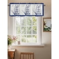 thumbnail image 2 of Ocean Ship Valances for Windows Retro Boat Seagull Vintage Blue Lines Art Rod Pocket Curtains Valance Short Window Treatment Drapes for Living Room, Bedroom Bathroom 56"&nbsp;W x 16" L, 2 of 5