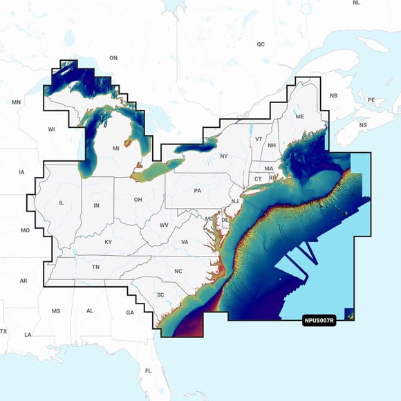 Navionics Platinum+ NPUS007R - Este de EE. UU.