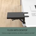 thumbnail image 4 of Ergonomics Desk Extender Tray, 9.5"x9.1" Punch-Free Clamp on, Foldable Keyboard Drawer Tray, Table Mount Arm Wrist Rest Shelf, Computer Elbow, 4 of 5