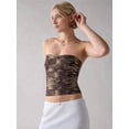 thumbnail image 4 of Womens Tube Tops Strapless Bandeau Tops Slim Fit Summer Going Out Tank Tops Snake Pattern XS, 4 of 8