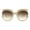 Ivory (Brown), variant on Womens Oversized Sunglasses Unique Open Cut Frame UV 400 Tortoise, Brown