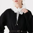 thumbnail image 6 of Elizabethan Ruffled Lace False Collar Clown Choker for and Fashion Show, 6 of 12