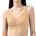 thumbnail image 2 of Byworldtasic Wireless Bra for Women Push Up Seamless Bras Full Coverage Comfort Plus Size Tshirt Bras, 2 of 8