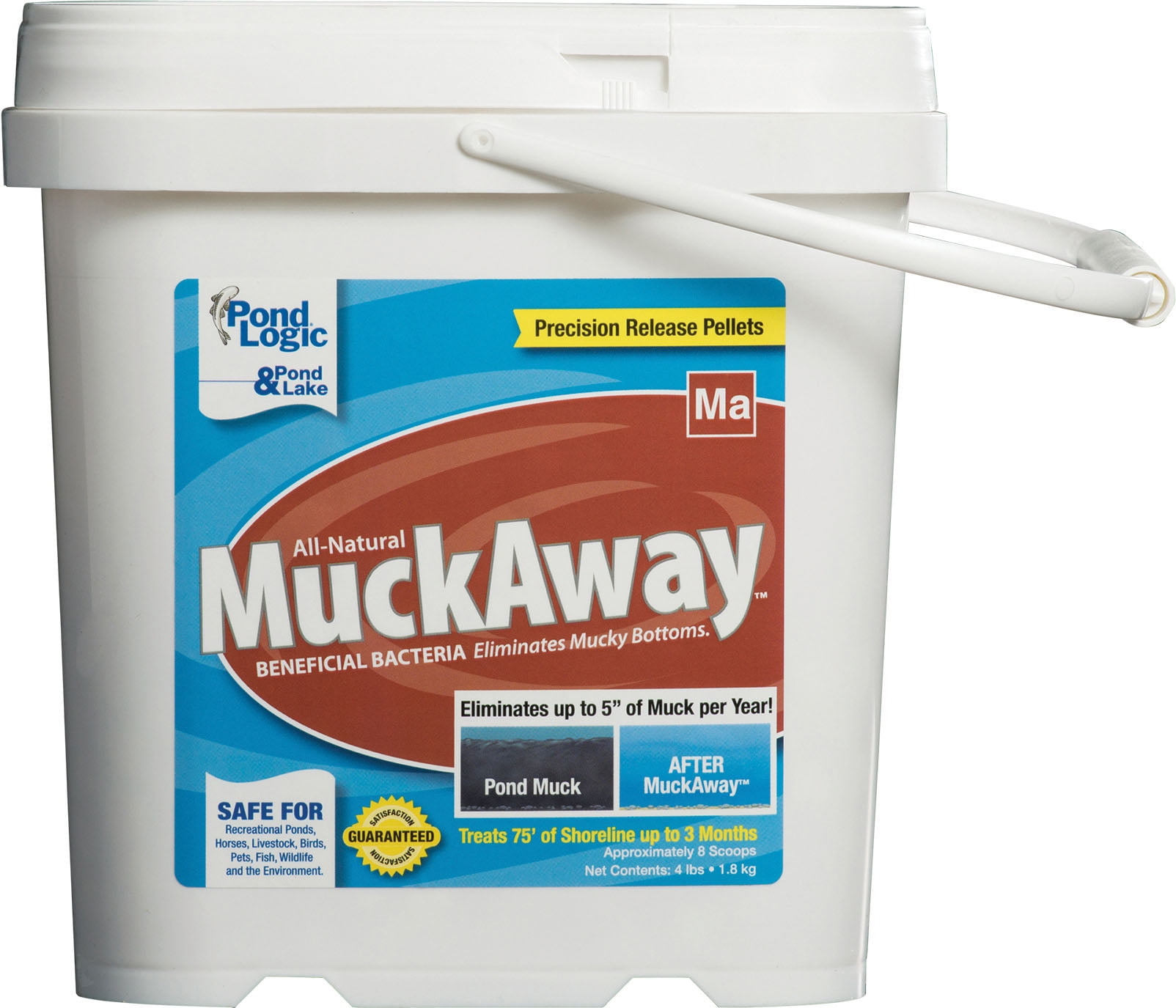 Airmax MuckAway, Natural Pond Muck Reducer, 8 Scoops