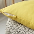 thumbnail image 6 of CJC Outdoor Throw Pillow Covers Waterproof 2 Pack Square Cushion Cases for Patio, Couch, Tent, Garden, Beach and Sofa, 18" x 18", Yellow, 6 of 9