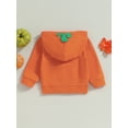 thumbnail image 4 of Bagilaanoe Toddler Baby Girl Boy Halloween Hoodie Sweatshirt Long Sleeve Pumpkin Print Pullover 6M 9M 12M 18M 24M 3T Kids Fall Loose Tee Tops, 4 of 7