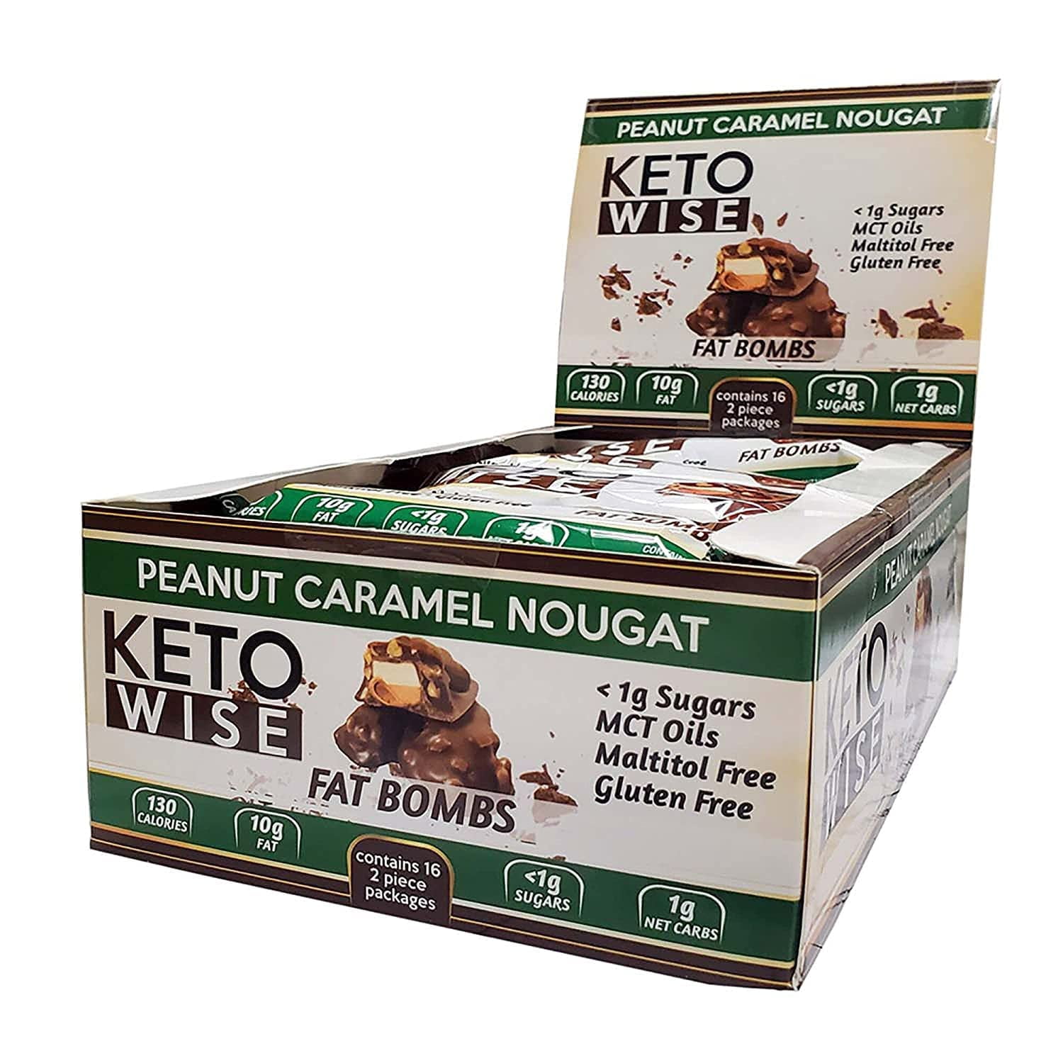 Keto Wise Fat Bombs Peanut Caramel Nouget 7.9 oz