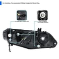 thumbnail image 4 of Spec-D Tuning Black Retro Projector Headlights Compatible with 2006-2011 Honda Civic 4dr Sedan, Left + Right Pair Headlamps Assembly, 4 of 5