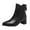 Black, variant on LOVZFMLL Boots for Women Ankle Chelsea Boots Pointy Toe Slip Resistant Low Block Heel Leather Casual Fall Winter Boots