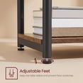 thumbnail image 5 of Nordic Hygge 2-Tier Industrial End Table, Rustic Brown and Ink Black, 5 of 8