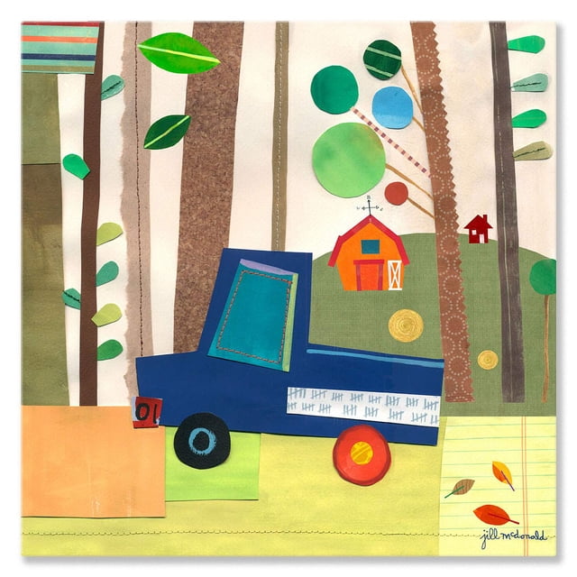 Arte mural Oopsy Daisy On The Road 36 x 36 cm en lienzo
