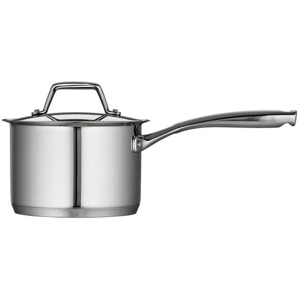 TeamFar Sauce Pan Set, 1+2+3 QT Stainless Steel Tri-ply Saucepan Small  Cooking Pot with Lid, for Induction, Gas, Electric, Ceramic, Healthy &  Heavy