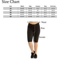 thumbnail image 4 of Women's Plus Size Solid Cotton Long Bermuda Bike Shorts, 4 of 4