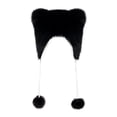 thumbnail image 4 of Gorro de invierno para niños con orejeras, cálido, portátil, adorable, ligero y de felpa. Negro, 4 of 9