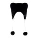 thumbnail image 4 of Gorro de invierno para niños con orejeras, cálido, portátil, adorable, ligero y de felpa. Negro, 4 of 9