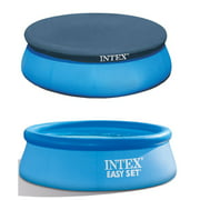 Intex 8ft Easy Set Gonflable Hors Sol Ronde Piscine et Couverture de Piscine