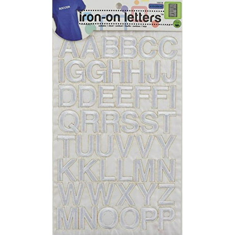 Dritz Iron-On Letters - 1 Block-White